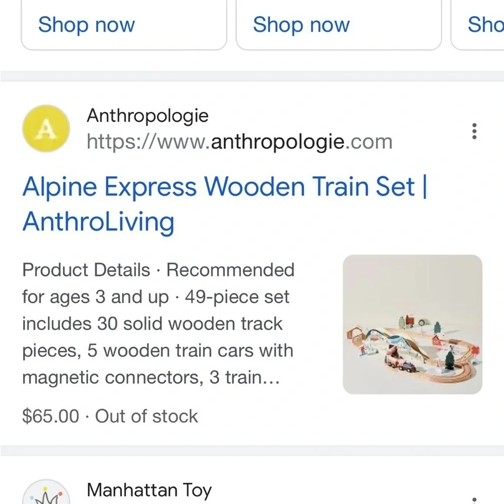 Anthropologie sold out